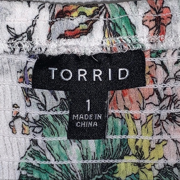 TORRID ⭐️ White Crochet Chiffon Mini Dress - Picture 11 of 13